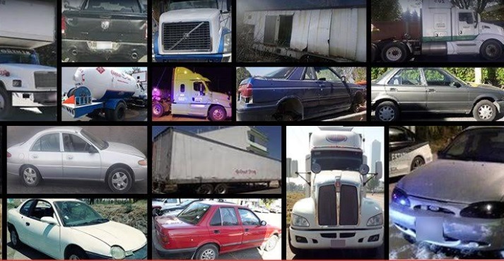 SSP recupera 18 vehículos con reporte de robo