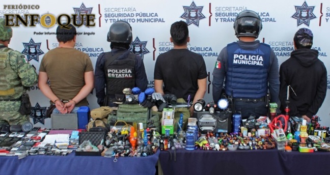 Tras operativo del Centro Histórico de Puebla, hay tres detenidos (Video)