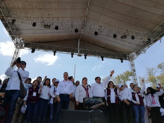 Exhorta Yeidckol Polevnsky a poblanos defender el voto el 2 de junio 