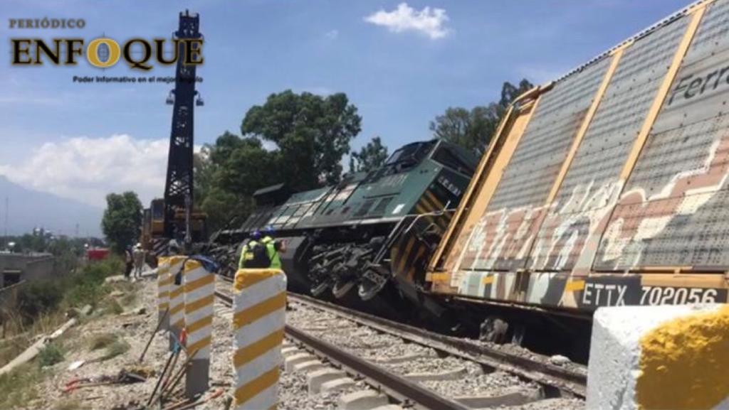 Se descarrila tren en Yauquemecan, deja seis personal lesionadas