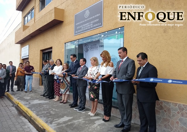 Inauguran oficinas de juzgados primero y segundo en San Pedro Cholula 