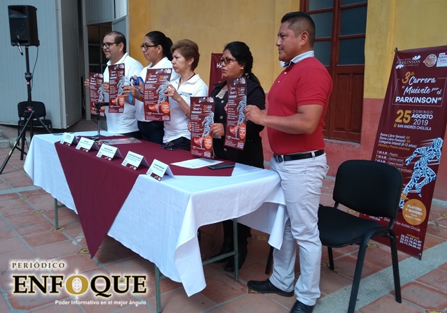Anuncian tercera carrera “Muévete por el Parkinson” en San Andrés Cholula 