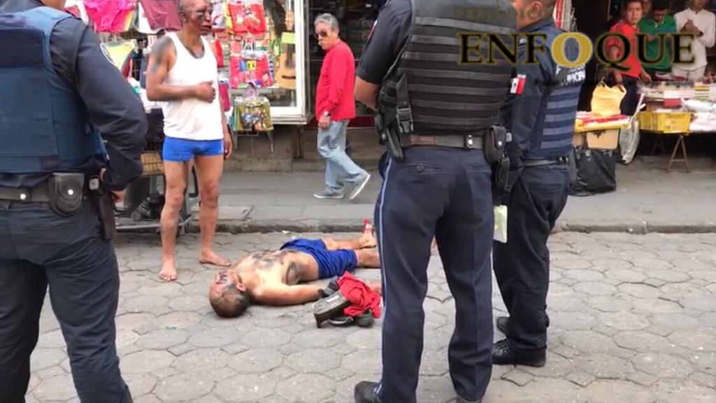 Dejan golpeados y semidesnudos a asaltantes en el CH