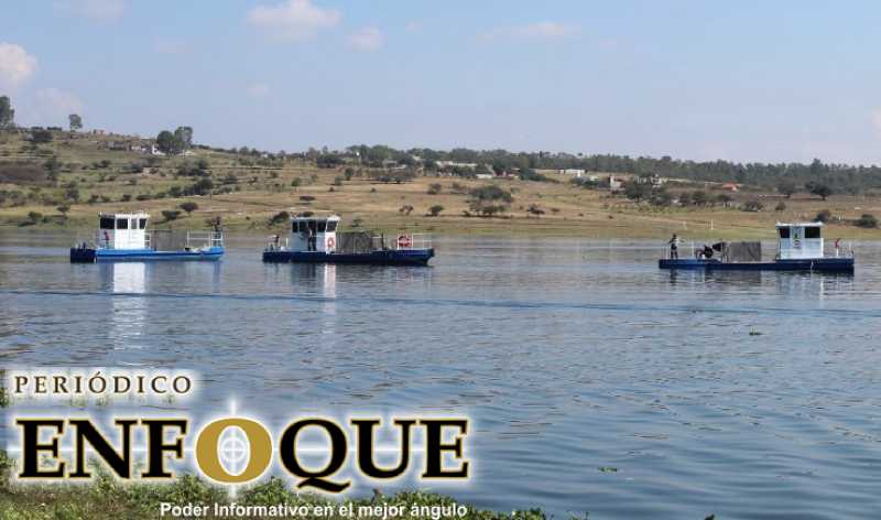 Empresa que limpia Valsequillo insiste en que hay avances en el saneamiento