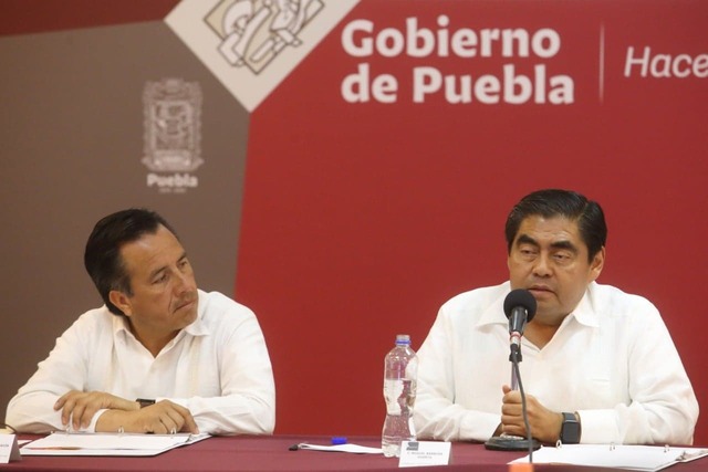 Pactan gobernadores de Puebla y Veracruz estrategia de seguridad