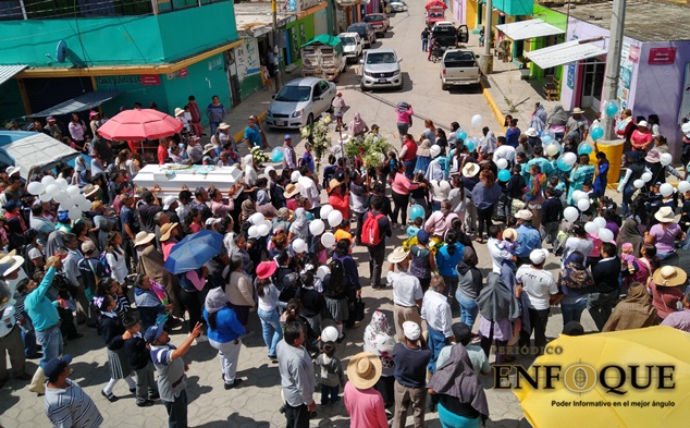 Despiden al menor de Ocoyucan fallecido por una bala perdida 
