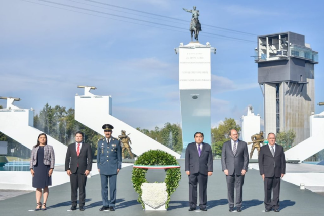 Gobernador de Puebla encabeza ceremonia del CLVII aniversario luctuoso de Ignacio Zaragoza