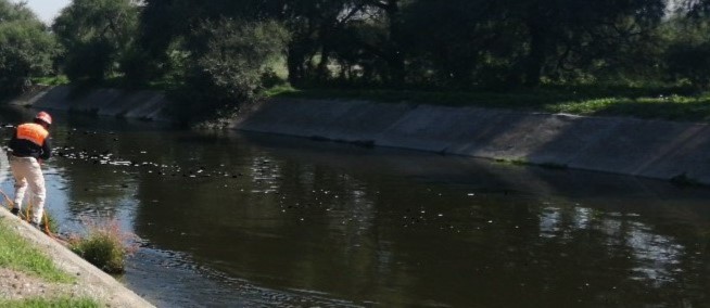Encuentran  cadáver embolsado en el canal de Valsequillo cerca de  Tecamachalco