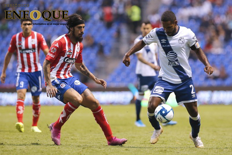 Pésimo partido del Puebla ante San Luis