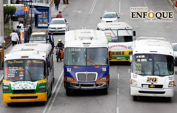 Tarifa del transporte público en Puebla aún se mantienen