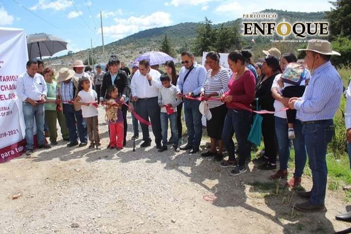 Alcalde de Amozoc entrega obra de ampliación de drenaje 