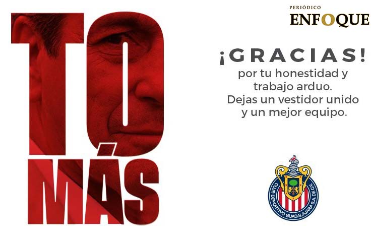 "Gracias por tu honestidad": así despidió Chivas a Tomás Boy
