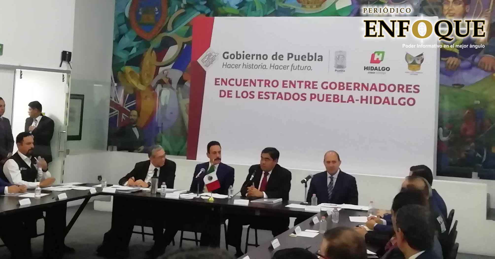 Puebla e Hidalgo establecen acuerdos en seguridad pública y medio ambiente