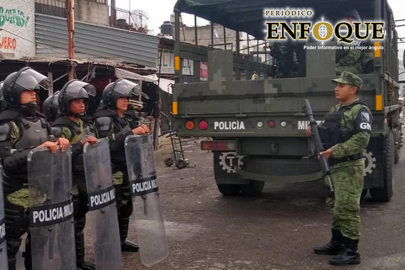 Implementan operativo en Cañada Morelos para buscar a delincuentes 