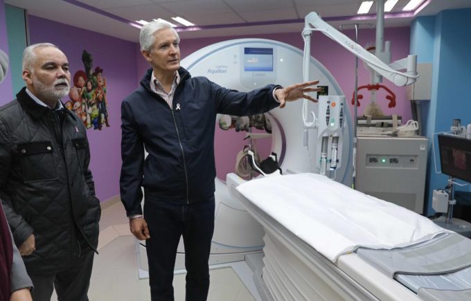 Entrega Gobernador Alfredo Del Mazo tomógrafo al Hospital para el Niño