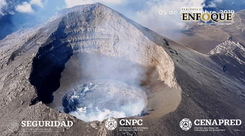 Realizan nuevo sobrevuelo en el Popocatépetl (Video)