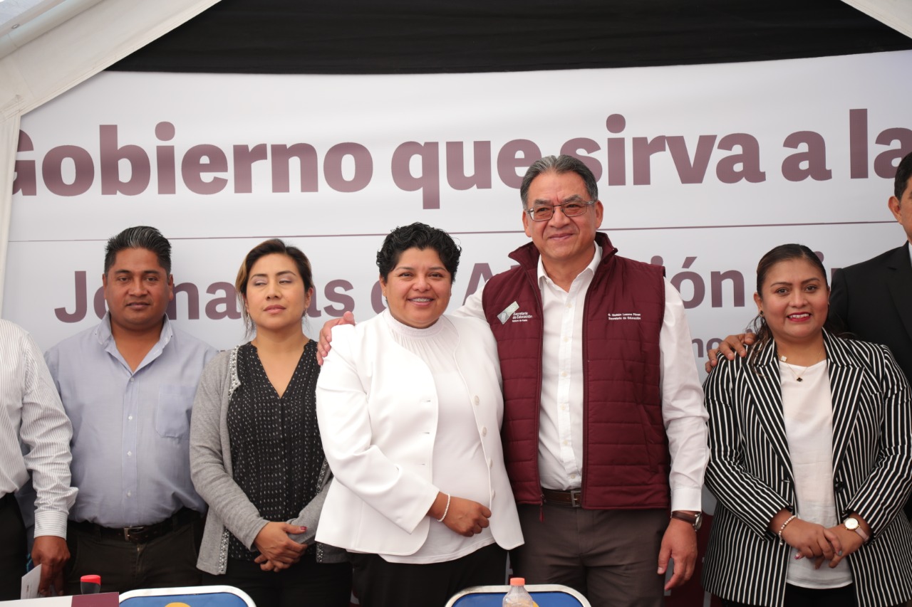 Secretario Melitón Lozano sabe lo que se necesita en Educación: Karina Pérez Popoca