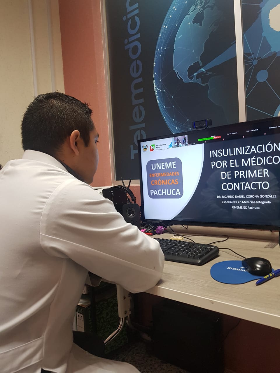 En Hidalgo, Jurisdicciones sanitarias participaron en un curso en línea sobre el manejo de la insulina