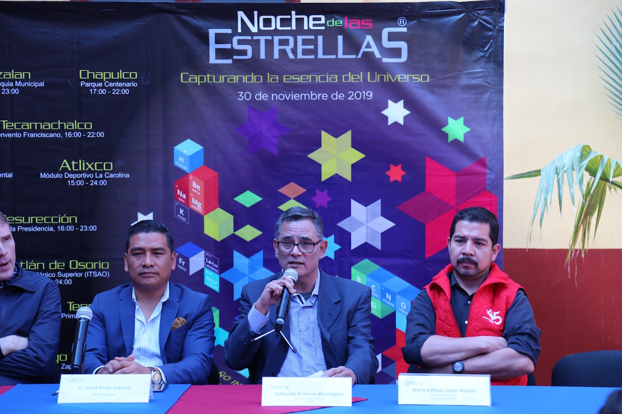 El próximo 30 de noviembre se realizará la Noche de las Estrellas en San Andrés Cholula
