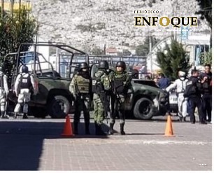 Huachigaseros provocan choque de patrullas de la Guardia Nacional