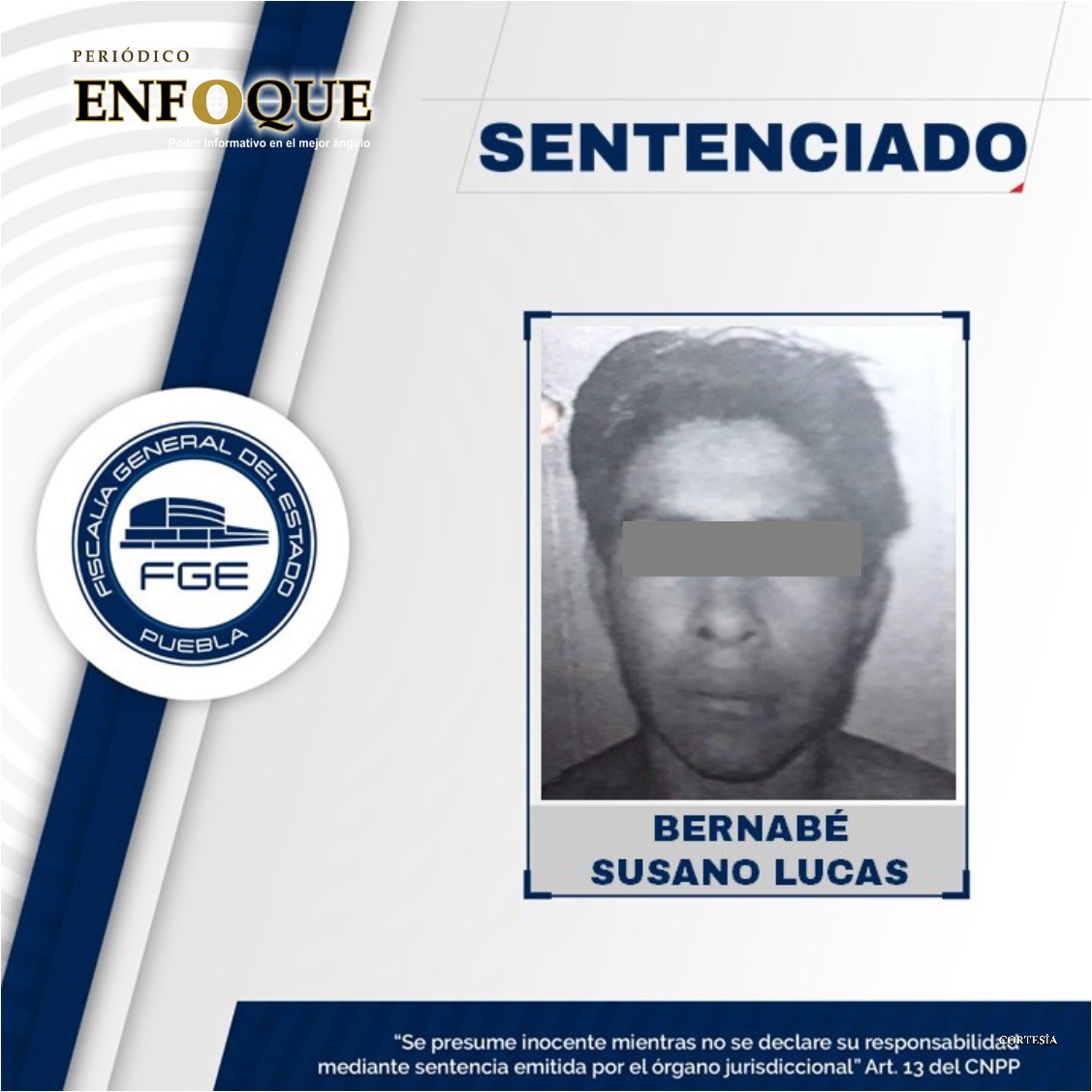 FGE Sentencian a sujeto que atacó a su ex pareja en Amozoc