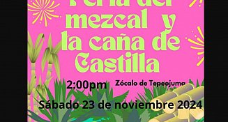 ¡No te pierdas la Primera Feria del Mezcal y Caña de Castilla en Tepeojuma!