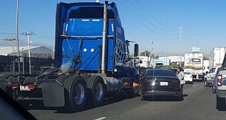 Tráfico detenido en la autopista México-Puebla: accidente a la vista