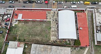Entrega Omar Muñoz obras de rehabilitación en CAIC de San Lorenzo Almecatla 