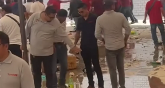 Festejo del Día del Trabajo en Tlaxcala termina en batalla campal