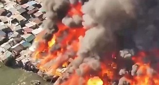 Gran incendio en Manila destruye 1,000 hogares y desplaza a 3,000 personas