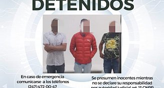 Policía de Huamantla detiene a 3 hombres durante operativo de vigilancia