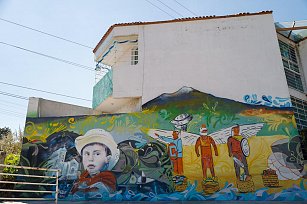 Descubre el mural que preserva la cultura y tradiciones de Totolac