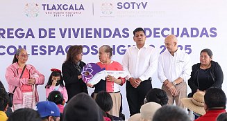 Gobierno de Tlaxcala mejora viviendas y transforma vidas en Mazatecochco