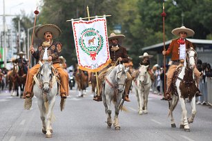 Despliegue de seguridad en Puebla para el desfile del CXIV Aniversario de la Revolución Mexicana