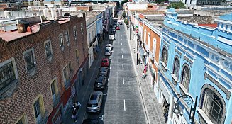Ayuntamiento de Puebla solicita rehabilitación en cruce de 10 Oriente y 2 Norte por fisuras en el pavimento