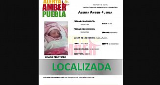 Localizan a bebé tras alerta Amber; madre habría entregado a un hombre