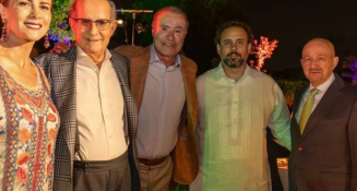 Reaparece Salinas de Gortari en una fiesta en España 