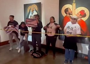 Protesta católica contra la exhibición ‘La venida del señor’