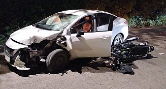 Motociclista en estado crítico tras accidente en avenida México, Vallarta