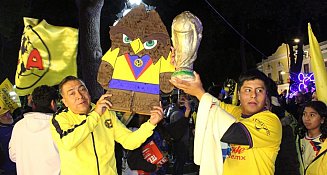 ¡Euforia Azulcrema! Aficionados del América celebran el tricampeonato en Tlaxcala