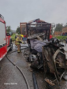 Tres personas mueren calcinadas tras brutal choque en la carretera Tlaxco-Chignahuapan