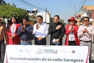 Habilitan calle Zaragoza en San Francisco Ocotlán con una inversión superior a los 6.8 mdp