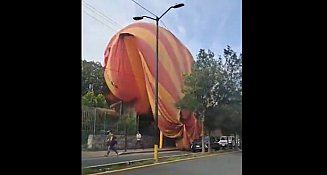 Desplome de globo aerostático en Teotihuacán causa alarma