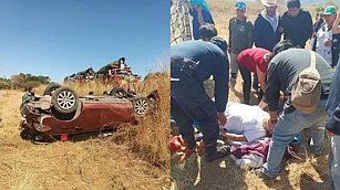 Accidente de peregrinos deja 5 lesionados, incluidos dos menores en Oaxaca