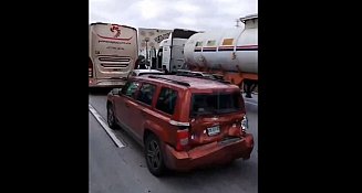 Choque múltiple en México-Querétaro causa caos vial rumbo a CDMX