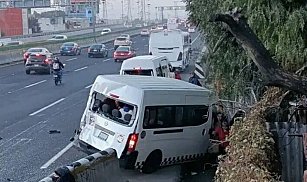 Choque en México-Pachuca: 12 lesionados tras impacto de transporte público