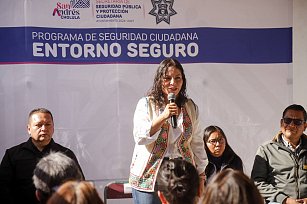 Anuncia Lupita Cuautle el inicio del programa “Entorno Seguro”