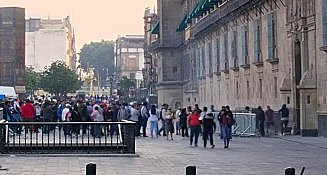 CNTE bloquea Palacio Nacional; Sheinbaum responde: "Hay diálogo abierto"