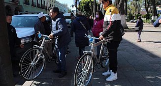 Gobierno de Tlaxcala entrega 30 bicicletas a taqueros, símbolo de cultura y esfuerzo