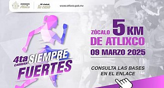 Atlixco celebra la 5ª Carrera Siempre Fuertes en honor a las mujeres